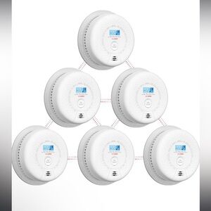 X-Sense Smoke and Carbon Monoxide Detector wireless interlink Combo/ pack of 6